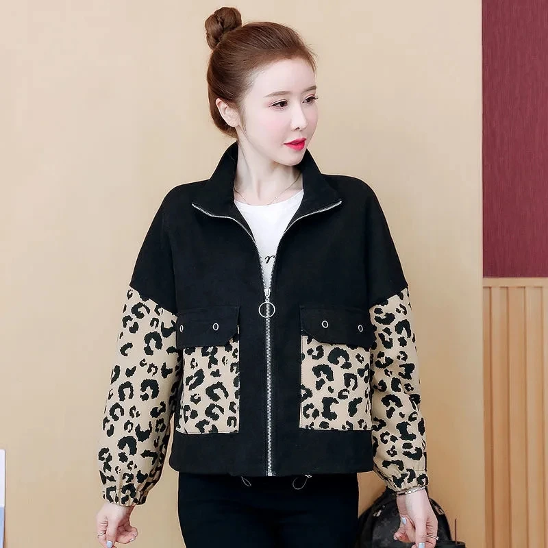 

Женская двубортная ветровка с подкладкой, короткое пальто на весну и осень, корейские свободные топы больших размеров в стиле пэчворк, Женская клетчатая куртка, пальто