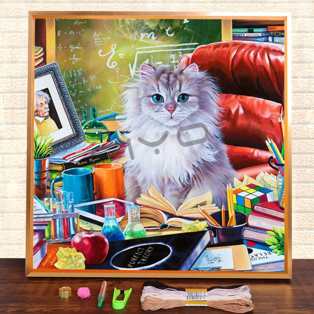 Набор для вышивки крестиком 11CT с изображением рождественской собаки |