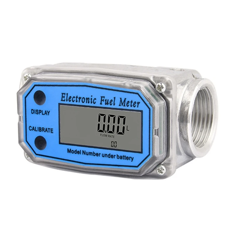 

N0HB 1inch Flow Meter Digital Flow Meter Fuel Flow Meter Pump Flow Meter with Anti-Interference Function Simple Installation