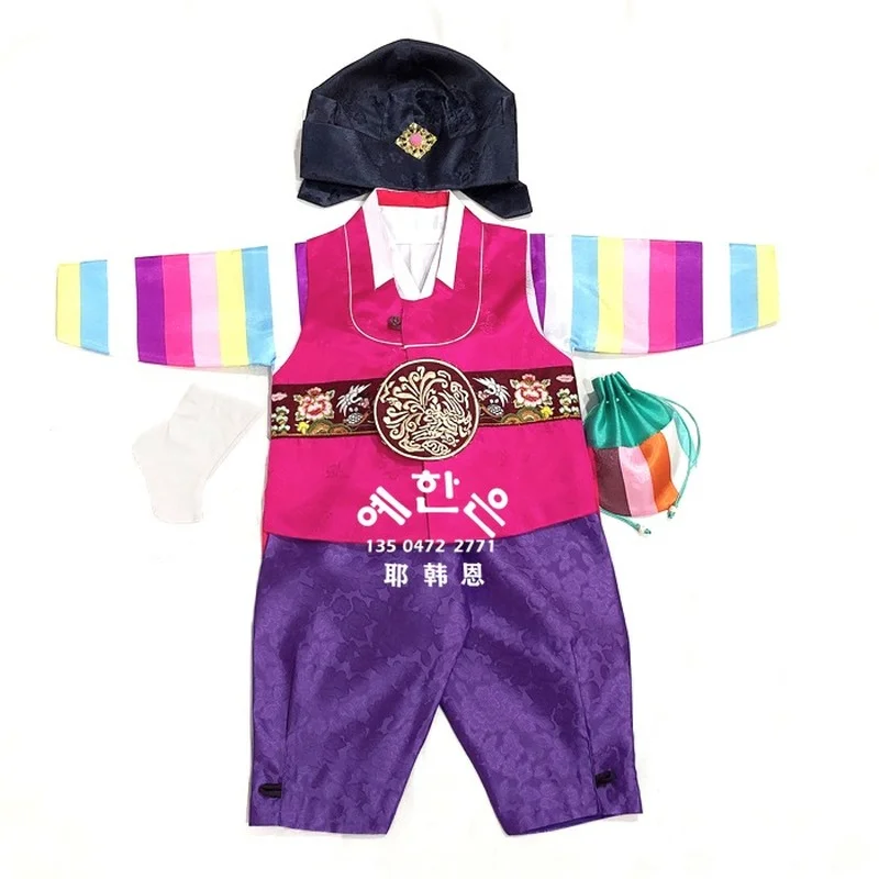 Корейское традиционное корейское платье для маленьких мальчиков на первый день