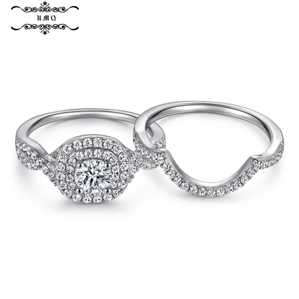 

Boutique Accessories S925 Sterling Silver Combination Three Sets of Ring Engagement Multi-function Ring Women
