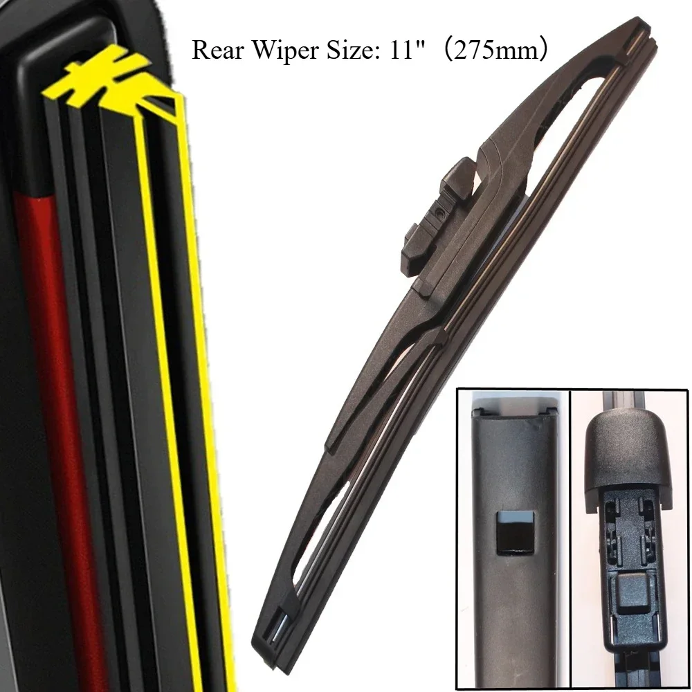 

Для Volkswagen VW ID.6 X CROZZ 2021-2025 2022 стеклоочиститель передние и задние щетки стеклоочистителя лобовое стекло щетки для окон 28 "+ 17" + 11"