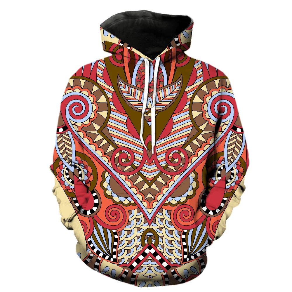 

Retro National Style Men's Hoodies Tops Fashion Teens Pullover 2022 Hot Sale Long Sleeve Sweatshirts Casual 3D Printed Funny