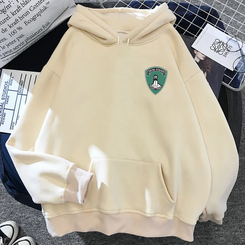 

israel police hoodies female harajuku hip hop printed female clothing y2k aesthetic Ulzzang