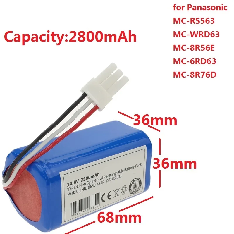 Новая аккумуляторная батарея для Panasonic телефон 14 4 В 8 в 2800 мАч литий-ионный