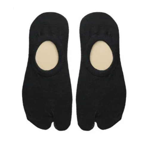 Носки с двумя пальцами унисекс, носки-лодочки с низким вырезом, однотонные носки с разрезом, простые удобные хлопковые носки, носки-шлепанцы