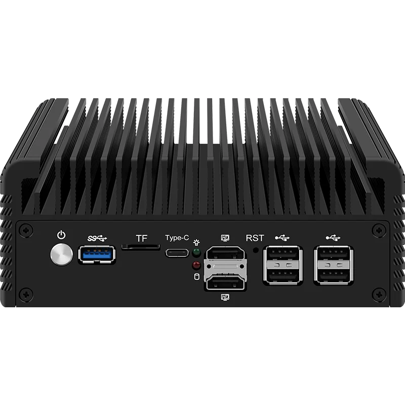 12-го поколения i3 N305 N100 Безвентиляторный брандмауэр DDR5 Proxmox Компьютер 6*i226V 2.5G