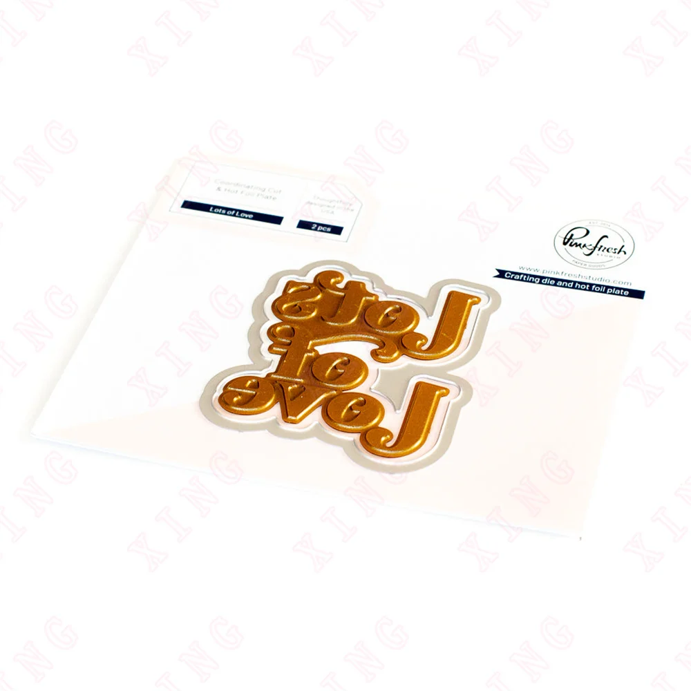 

New Arrival Metal Cut Dies Lots of Love Hot Foil and Die 2023 Diy Scrapbook Album Card Handmade Craft Decoration Embossing Molds