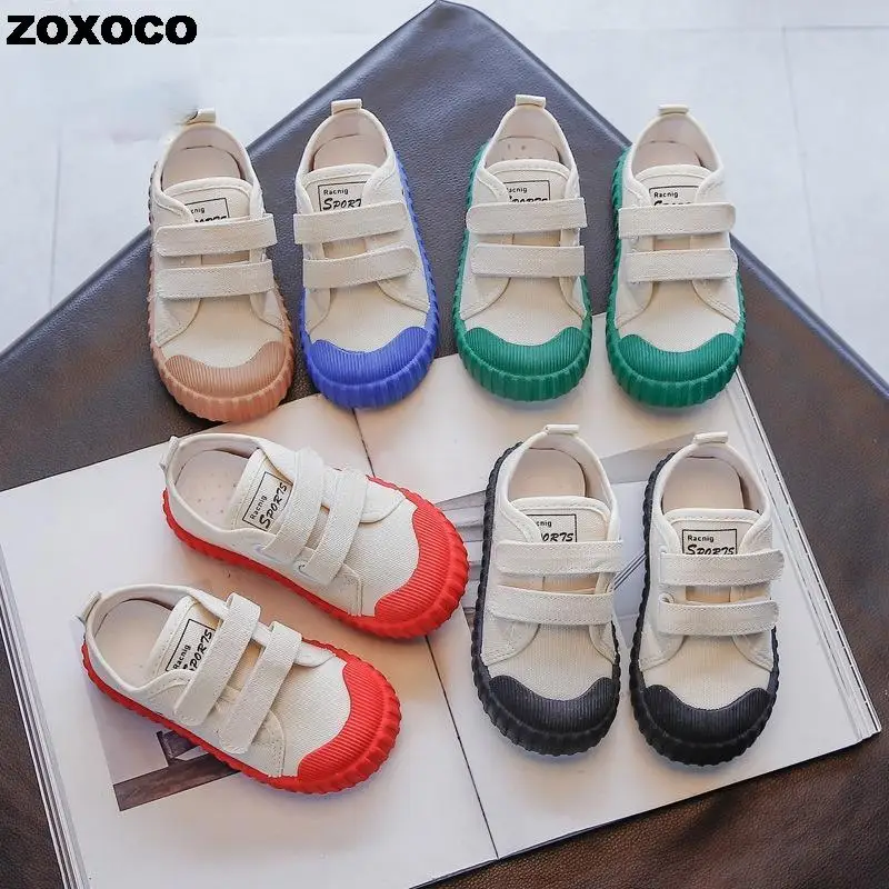 

Kids Shoes for Girl 2022 Autumn New Baby Canvas Shoes Girls Casual Soft Bottom Non-slip Boys Toddler Shoes 1-9 Years Old E06233