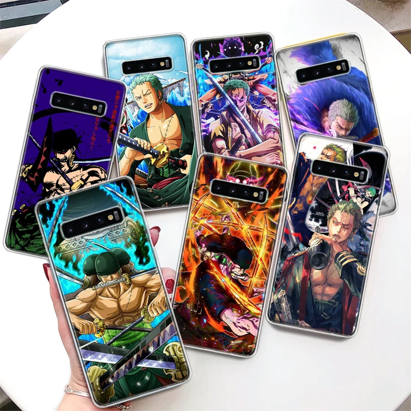 

Roronoa Zoro One Piece Coque Phone Case For Samsung Galaxy S22 S21 S20 Ultra FE S10 Plus S10E S9 S8 + S7 S6 Edge Lite Soft Cover
