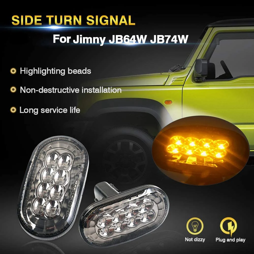 Автомобильные фонари поворотников боковые маркеры для Suzuki Jimny JB64 JB74 JB64W Sierra JB74W JB23W