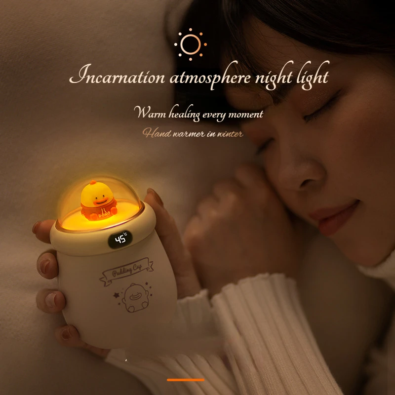 

Cute Mini Cartoon Portable USB Charging Delicate Hand Warmer Fashion Trend Lovely Hand Warmer Battery Pack 2-in-1 Calorifier