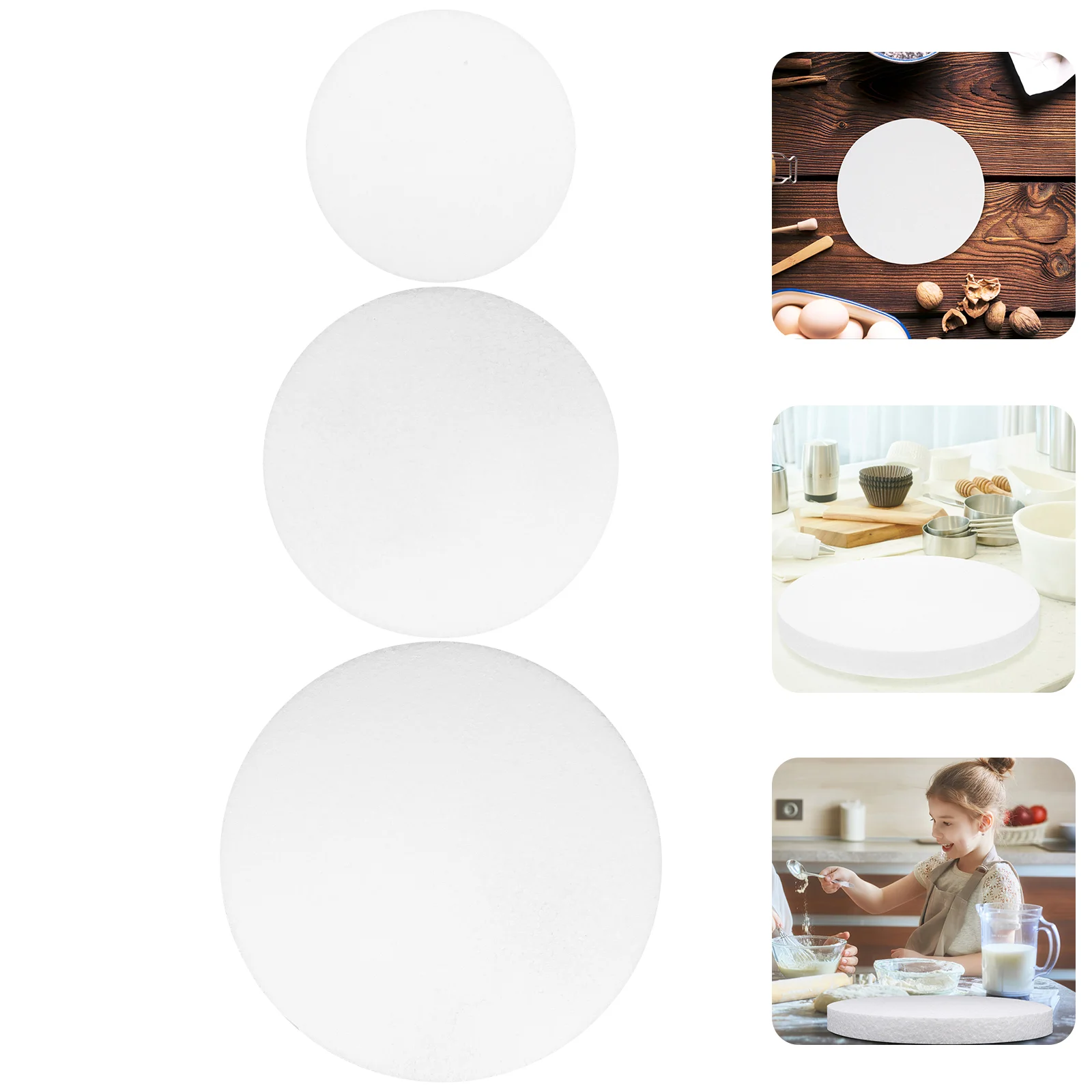 

Cakedummy Round Circle Decorating Polystyrene Supplies Circles Crafttray Disc Styrofoam White Display Practice Shapes Fake Diy