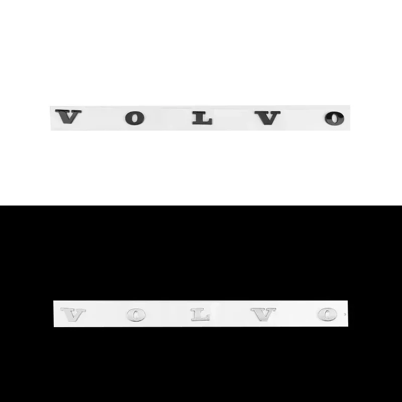 

Новый глянцевый черный значок эмблемы багажника с серебряной надписью для Volvo Xc60 Xc90 V40 V60 S60 V50 V90 S80 C40 XC40 V70 XC70 C30 C70 EX9