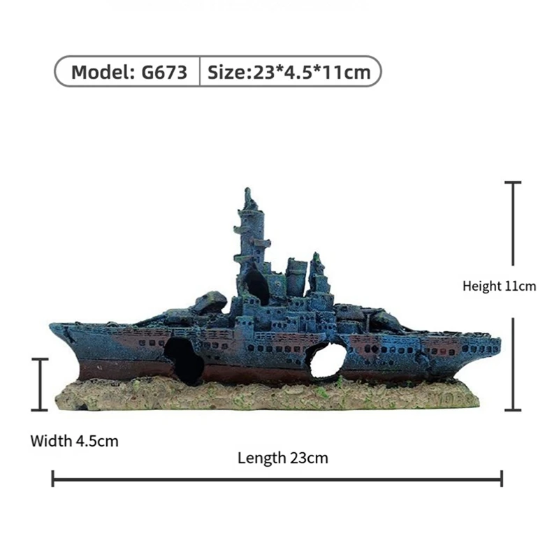 Корабельные украшения для аквариума ландшафтный дизайн изделия из смолы