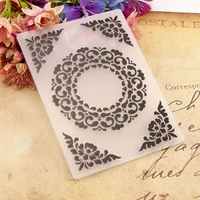 wreath border embossing folders plastic background template for diy scrapbooking crafts making photo album card holiday decor