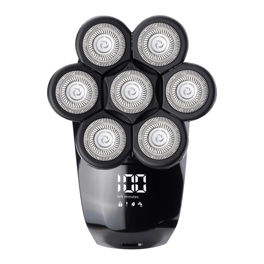 

Электробритва мужская с 7 плавающими головками и LED-дисплеем