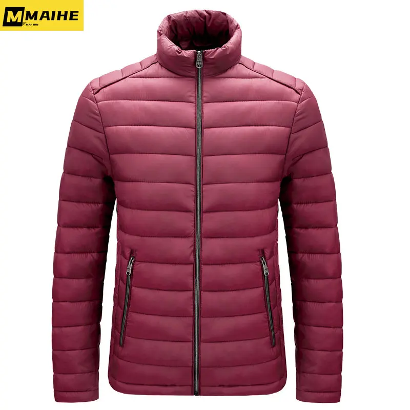 2023 new autumn/winter warm men's jacket Stand collar warm thick coat Outdoor clothing hiking camping skiing windproof parka 6XL