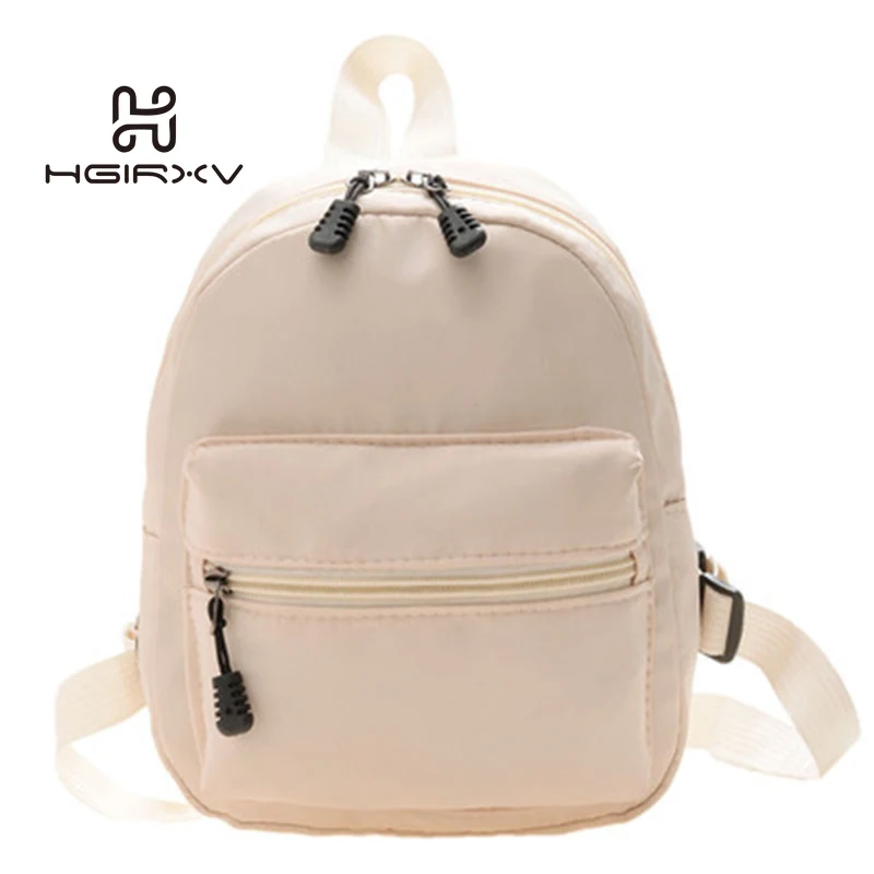 

Mini Women's Backpacks 2021 Trend Nylon Female Bag Small School Bags White Rucksack For Teen Girls Mini Backpack Women Purse