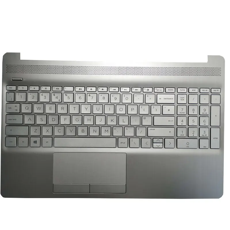 

New Backlit UK Keyboard For HP Pavilion 15-DW 15s-DU 15s-DY TPN-C139 With Palmrest Cover Case