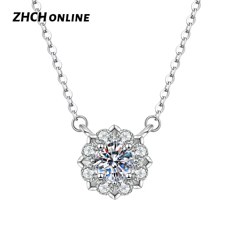 

Luxury Zircon Necklace For Women Trendy Wedding Accessories Sparkling Pendants Bridal Jewelry Accessories Charms Sexy Choker