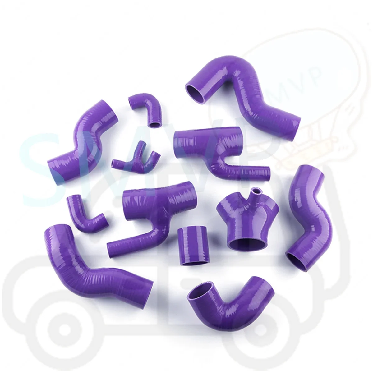 Для Audi S4 RS4 Biturbo A6 B5 2 7 T Bi-Turbo силиконовый индукционный впускной шланг 12 шт. запасные