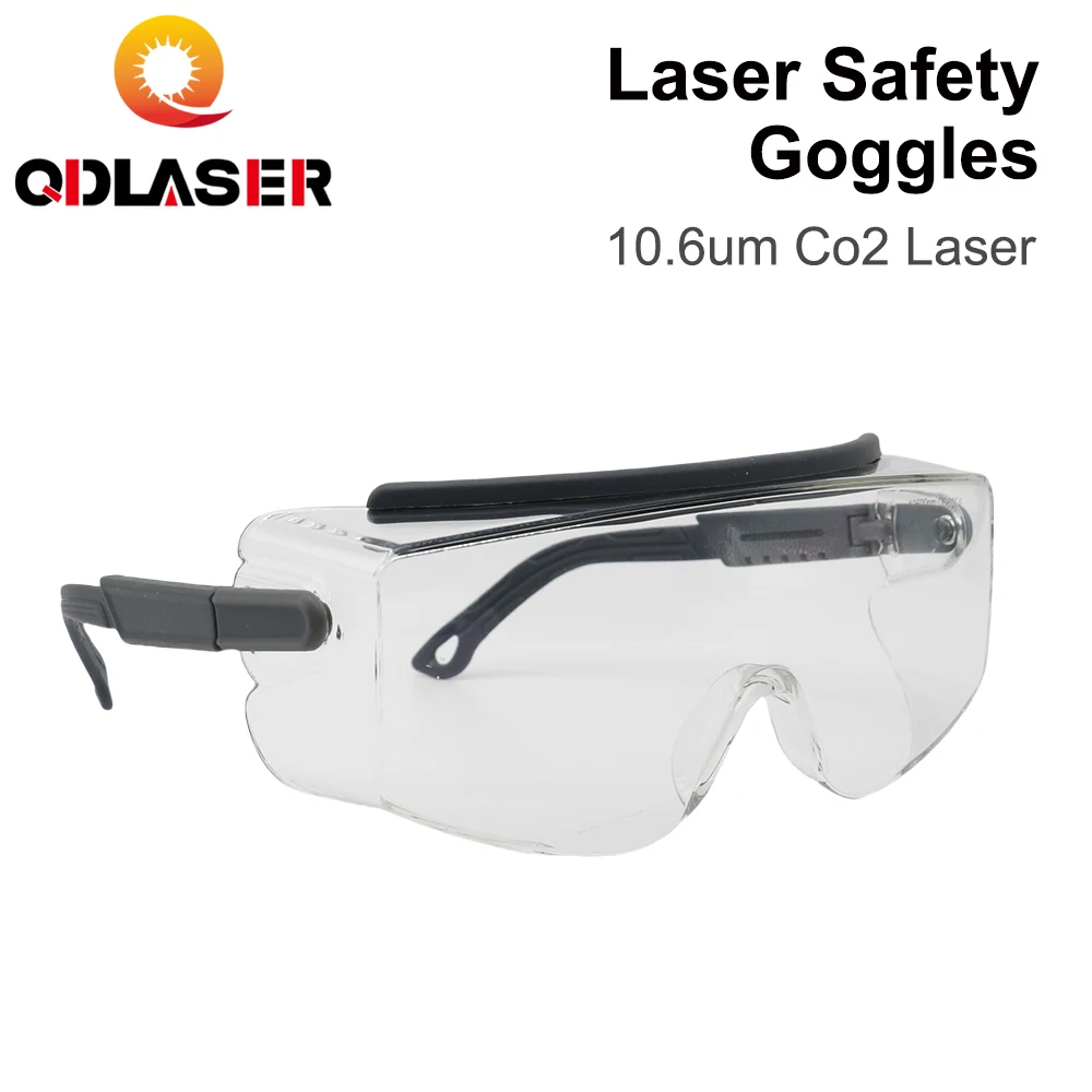 Фото Защитные очки QDLASER OD6+ для CO2-лазера 10600 нм 10,6 мкм для лазерной гравировки и резки, сертификат CE №2