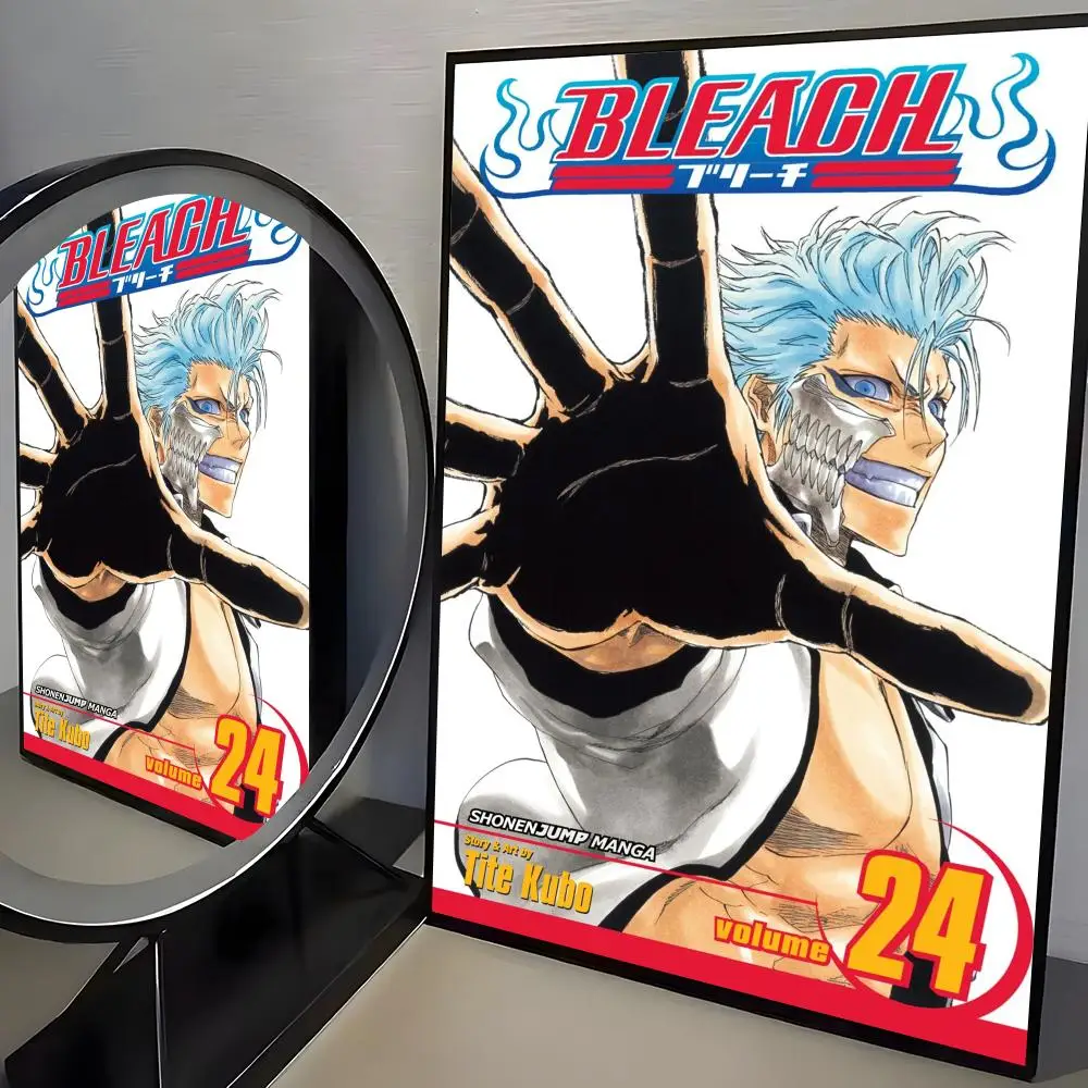 Фото Классический аниме-постер D-Death B-Bleach HD, безрамный, самоклеящийся, водонепроницаемый, из художественной бумаги, для кофейни, бара, комнаты, настенный декор №4