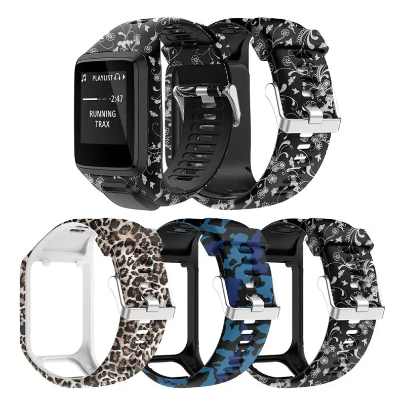 

Soft Silicone Replacement Watchband Double Color BraceletFor 2/3 Music Watch Strap Wrist Watch Strap for Runner2 3