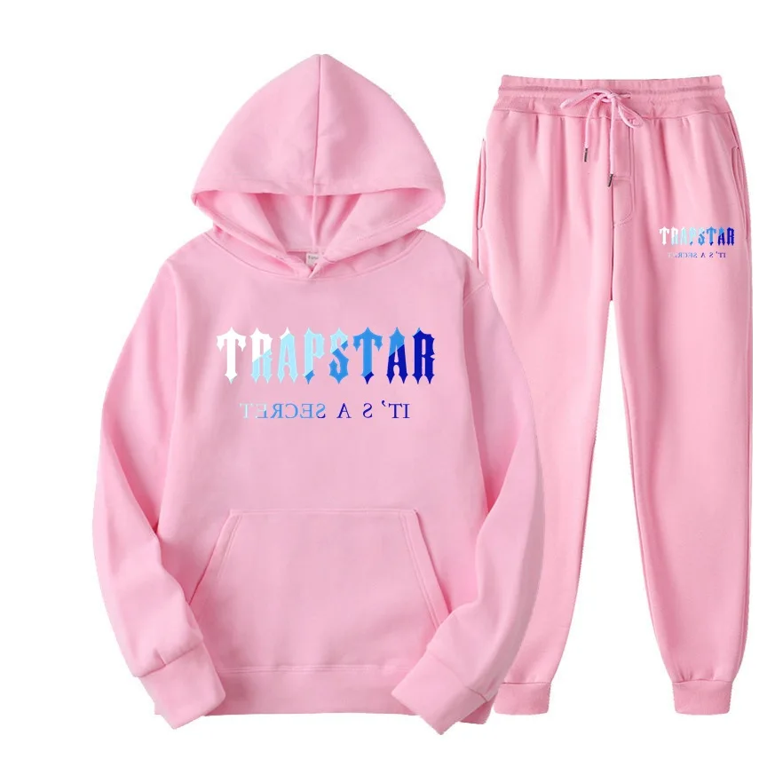 

Trapstar Tracksuit 2 Pieces Set Unisex Hoodies Fleece Sweatshirt+Pants Suit Hoodie Sportswear Jogging Men's Sets 2022 New Brand
