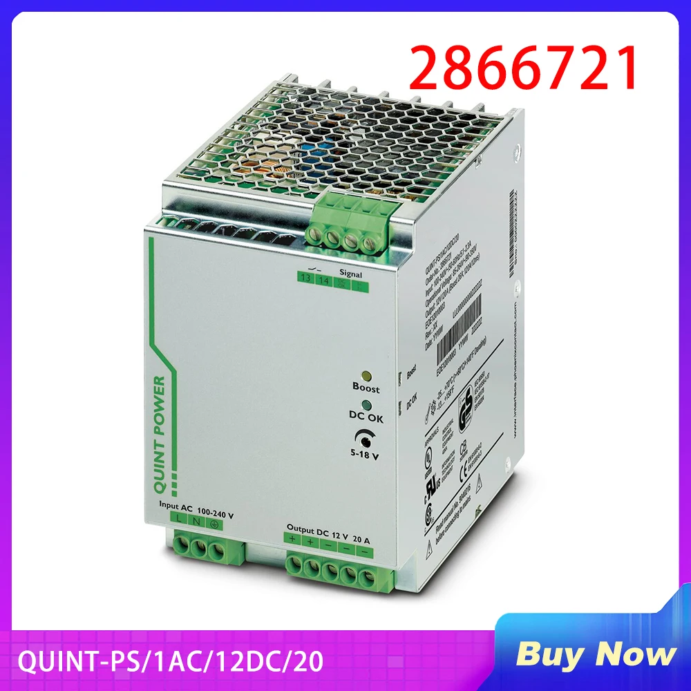 

2866721 For Phoenix Power Supply Unit - QUINT-PS/1AC/12DC/20