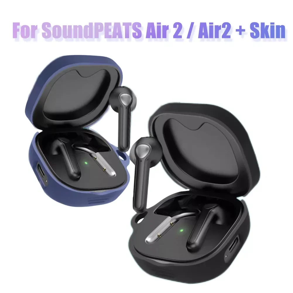 

SoundPEATS Earphone Protective Cover Silicone/TPU Transparent Soft Shell Protective Cover For TrueAir2+ Air3 T3 Mac Q H2 T3