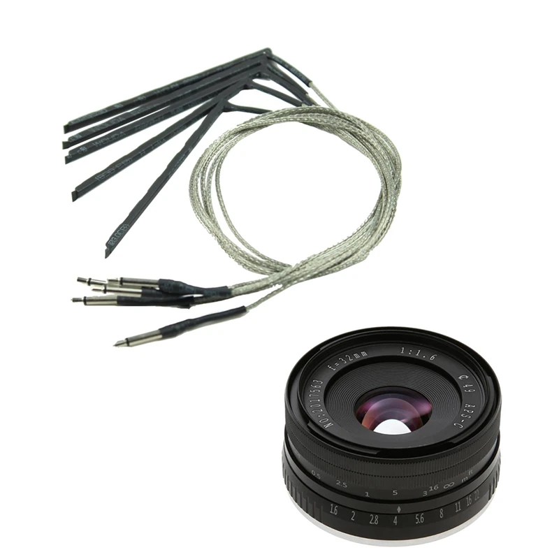 

5 Pcs Bendable Acoustic Guitar Transducer Sensitivity Piezo Bridge Pickup Cable & 5Pcs Guitar Effects Pedal Box Momentary Spst B