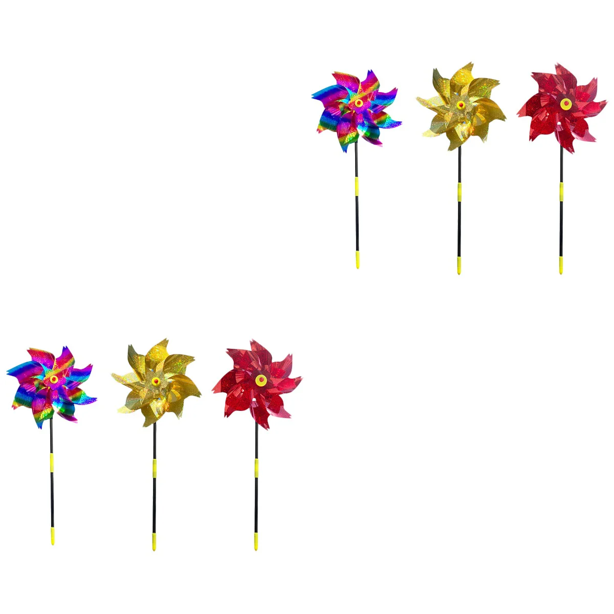 

Pinwheel Windmill Garden Bird Wind Pinwheels Deterrent Ornament Scare Reflective Adornment Decor Decoration Tool Sparkly Pin