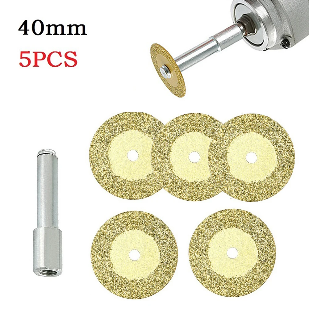 

5PCS Diamond Cutting Wheel Saw Blades Cut Off Discs Jade Glass Ceramic Cutting Carving Rotary Air Tool