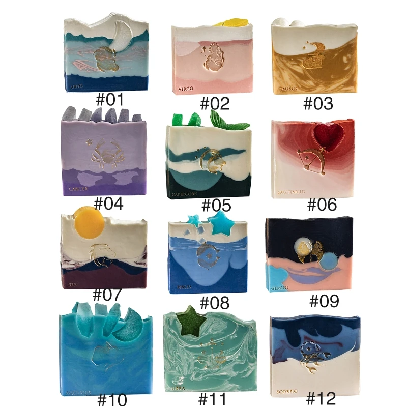 

Delicate Bar Soap Popular Constellations Theme Handmade Soap Present for Ladies