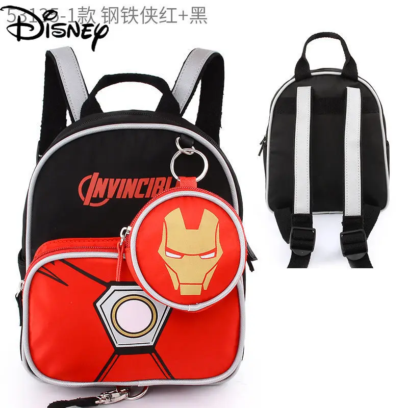 Disney's Avengers Student New Handsome Cartoon Breathable Schoolbag Children's Large-capacity Anti-lost Pendant Backpack