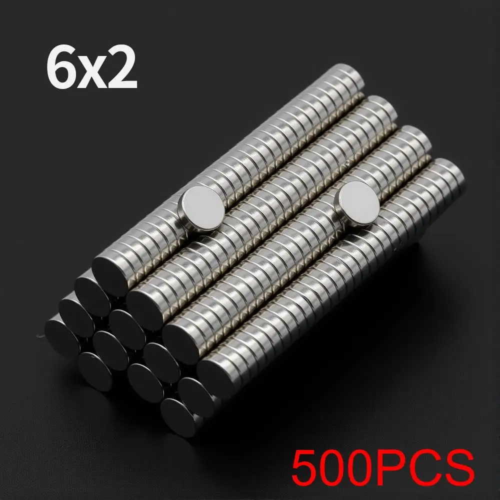 

6x2 мм мощный неодимовый магнит N35 NdfeB постоянный магнитный Imanes круглые сверхсильные магниты на холодильник DIY