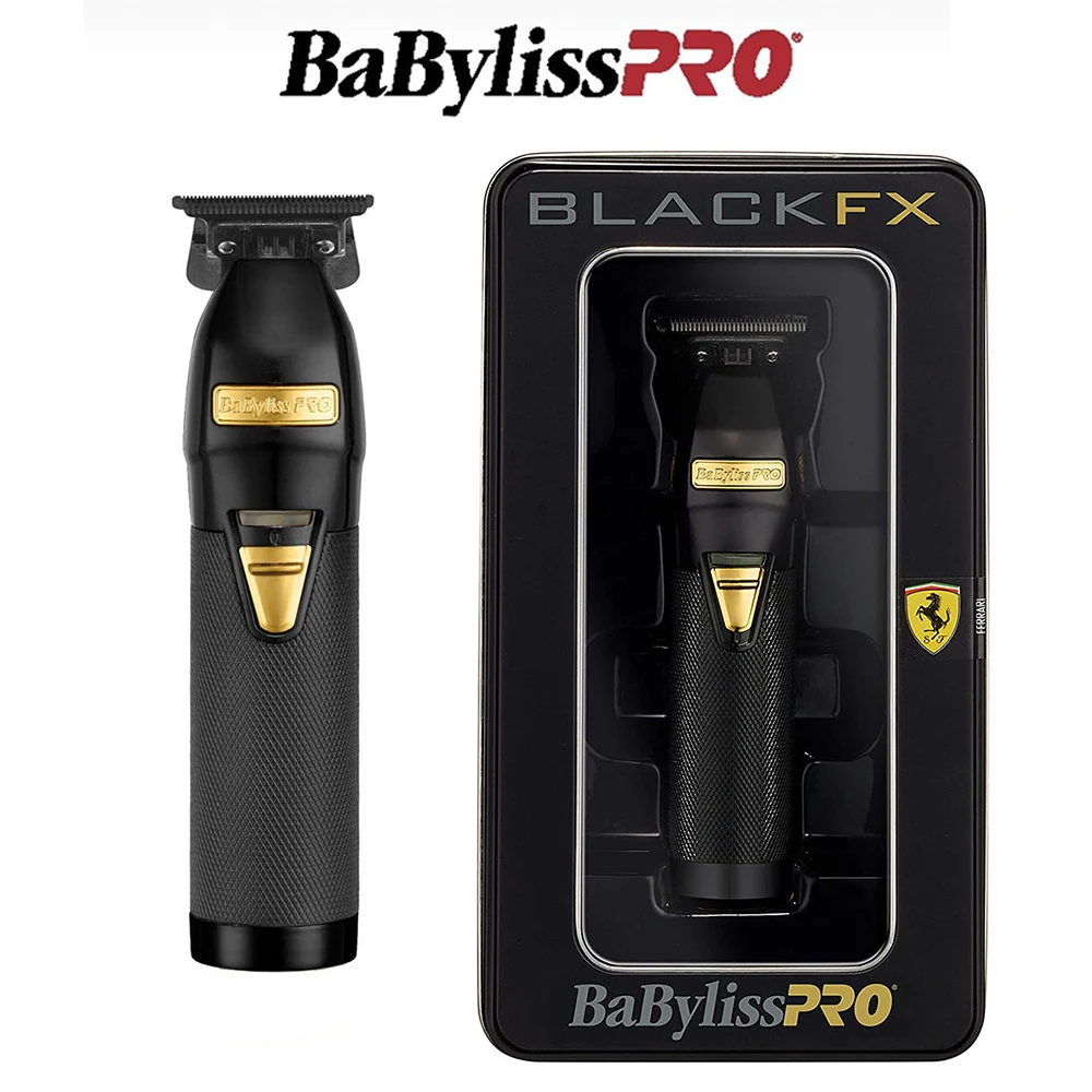 

BaByIiss PRO Hair Trimmer Metal Collection BLACKFX Lithium FX787BN Graphite Deep-Tooth T-Blade For Barbers and Stylists