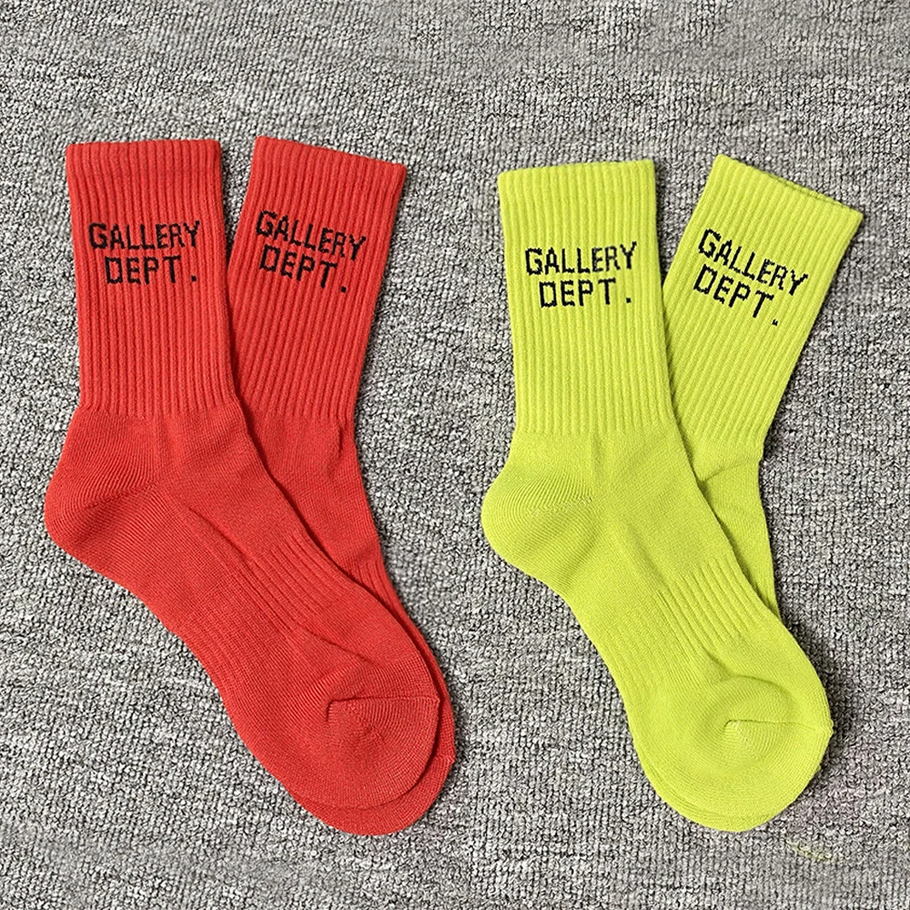 2Pairs/Set 2023 NEW Gallery Dept Tide Men Women Style Letter Socks Letters Merch Accessories Cozy Socks Soft Wonderful
