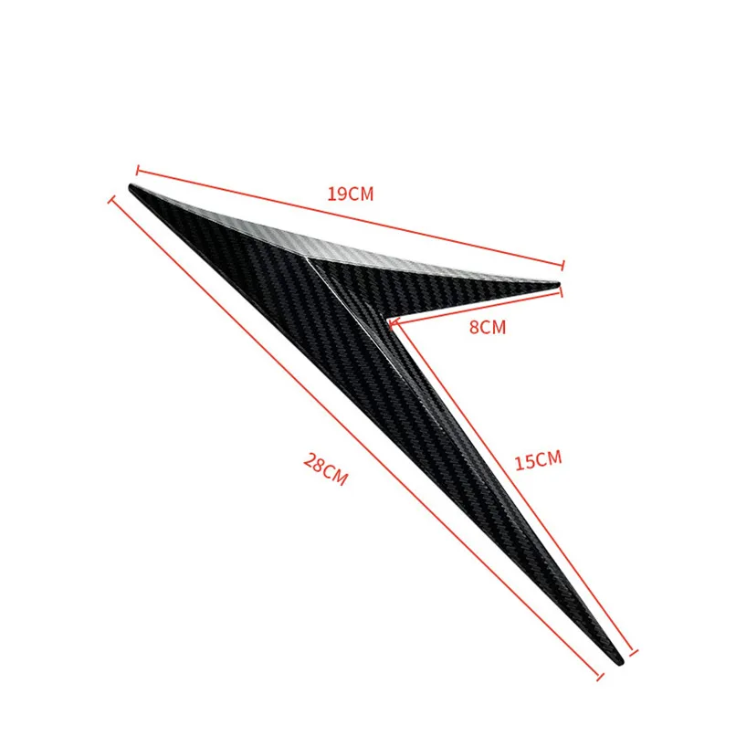 

Modified Fender Side Label Blade Blade Flanking Fender Body Carbon Fiber Pattern Anti-collision Strip Protection For Auto Parts