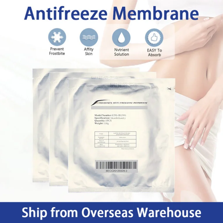 

Salon Home Use 50Pcs 70G Frostbite Protective Cryo Lipo Freeze Fat Anti- Freezeing Membrane Cool Gel Pad