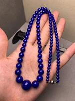 natural blue lapis lazuli round beads necklace 5 15 5mm gemstone lapis lazuli woman man crystal bracelet best aaaaaa