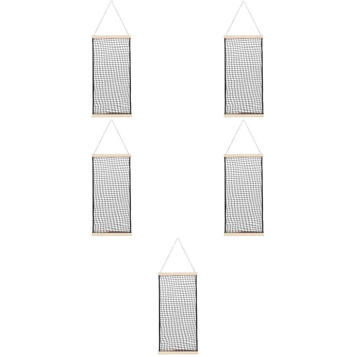 

Set 5 Jewelry Display Stand Decorative Racks Wall Mount Clothes Earring Holders Plastic Ornament