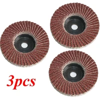 3pcs flat flap discs 75mm 3 inch sanding discs 80 grit grinding wheels blades wood cutting for angle grinder