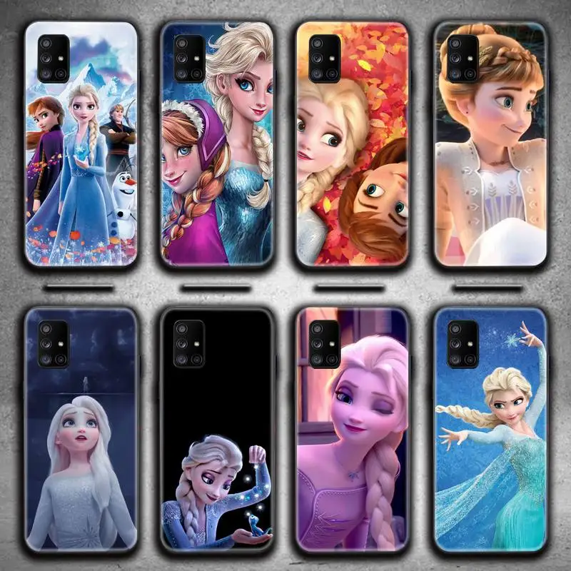 

Frozen Elsa Anna Phone Case For Samsung Galaxy A52 A21S A02S A12 A31 A81 A10 A30 A32 A50 A80 A71 A51 5G