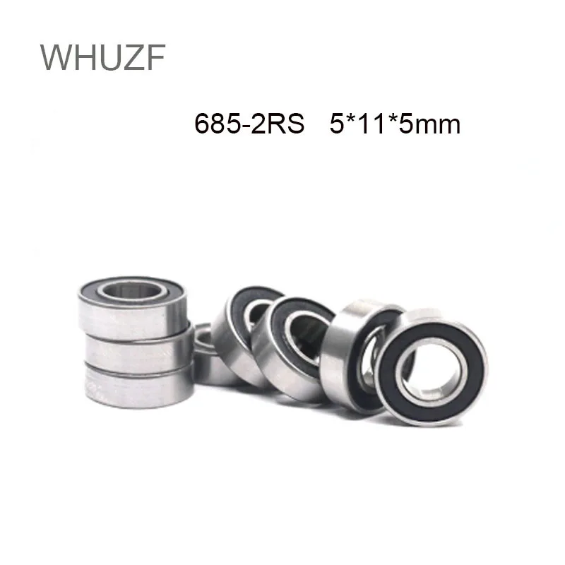

WHUZF Free Shipping 685-2RS Bearing ABEC-3 20/50/100PCS 5x11x5 mm Miniature 685 RS Ball Bearings 618/5RS EMQ Z3V3 Quality