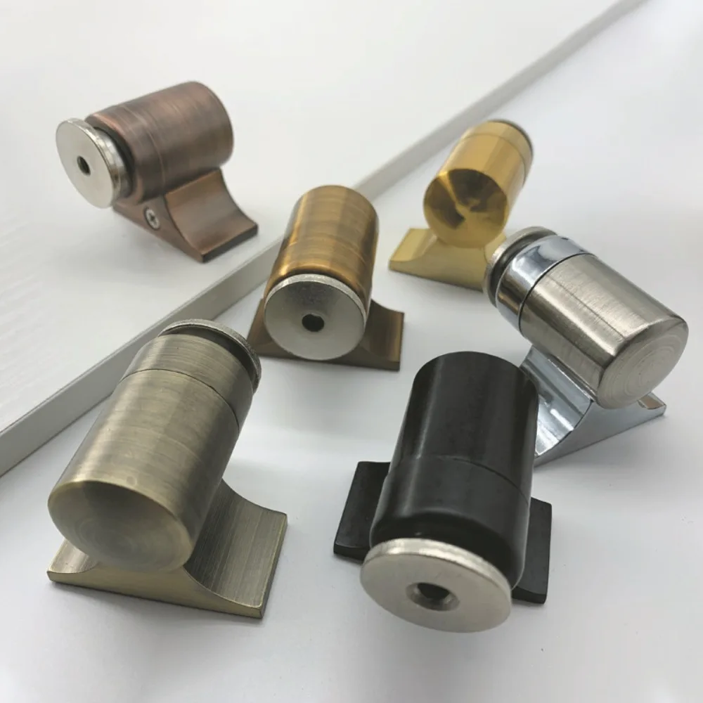 Напольный невидимый дверной присос из нержавеющей стали. Простая установка.