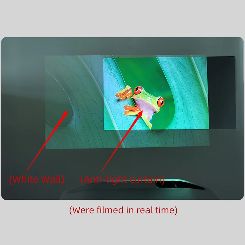 Экран для проектора LEJIADA 30-133 дюйма металлический серый антиблик 16:9 портативный с черной границей с отверстиями для использования дома и на открытом воздухе.