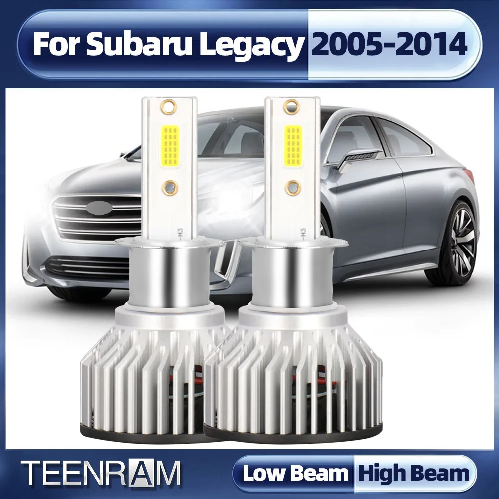 H7 Led Headlight Car Bulbs 6000K White Light Super Bright 12V 12000LM High and Low Beam Car Headlamp For Subaru Legacy 2005-2014
